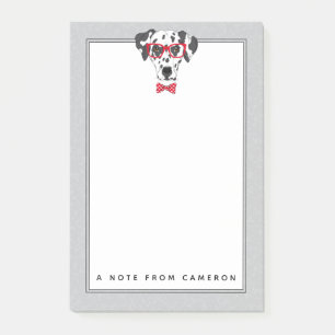 Moderner Dalmatiner   addieren Ihren Namen Post-it Klebezettel