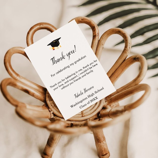 Moderner Dank Abschluss Menükarte (Von Creator hochgeladen)