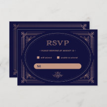 Moderner Deko | Imitate Rose Gold und Navy Blue We