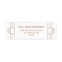 Moderner Deko | Imitate Rose Gold und Weiß