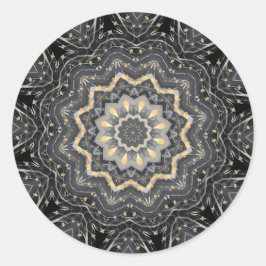 Moderner dekorativer Weihnachtsurlaub Runder Aufkleber