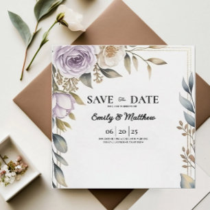 Moderner Designer für Lila Rose Save the Date