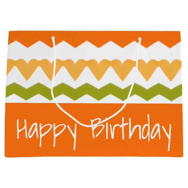 Moderner Designer Große Geschenktüte (Vorderseite)