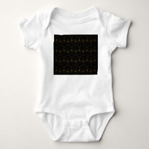 Moderner Diamant, Art Deco Design Baby Strampler