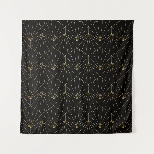 Moderner Diamant, Art Deco Design Wandteppich (Vorderseite)