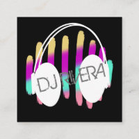 Moderner DJ Music Producer Neon Colorful