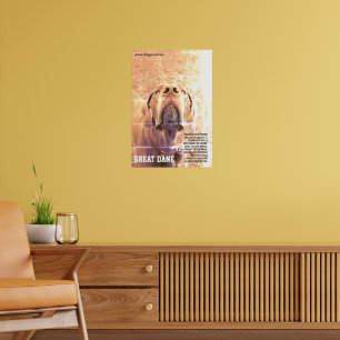Moderner Dogge-Plakat grün  Poster