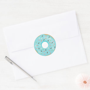 Moderner Donut-Umschlag Aufkleber
