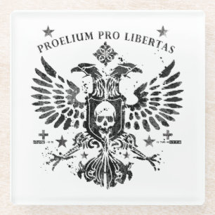 Moderner Doppelkopfadler Glasuntersetzer