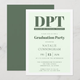 Moderner DPT Arzt für Physikalische Therapie Absch Einladung