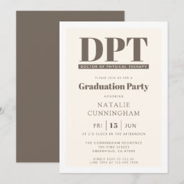 Moderner DPT Arzt für Physikalische Therapie Absch Einladung