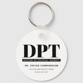 Moderner DPT Arzt für Physikalische Therapie Absch Schlüsselanhänger