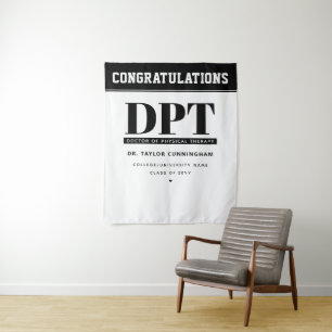 Moderner DPT Arzt für Physikalische Therapie Absch Wandteppich
