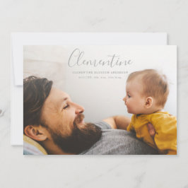 Moderner Drehbuchname Foto polka dot geburt Ankündigung