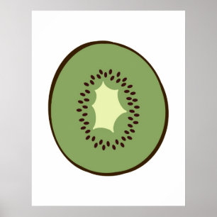 Moderner Druck eines Kiwi Fruits für Ihre Küche Poster