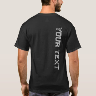 Moderner Druck mit benutzerdefinierten Textvorlage T-Shirt