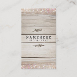 Moderner dunkler hölzerner Glitzer-vertikale Visitenkarte