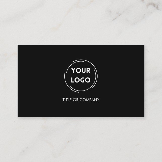 Moderner Dunkler QR-Code Visitenkarte (Rückseite)