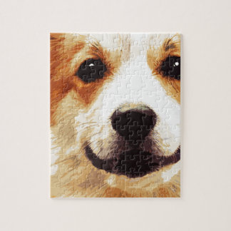 moderner durchgebrannter WaliserCorgi Puzzle