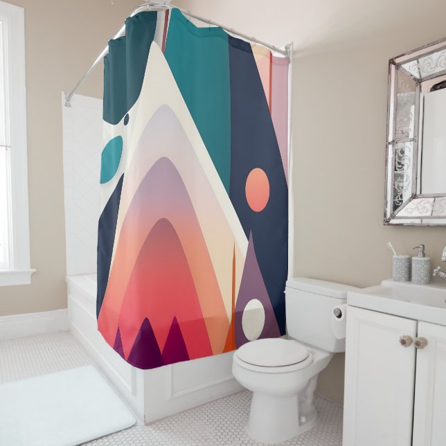 Moderner Duschvorhang aus dem Mittelalter (Beispiel)