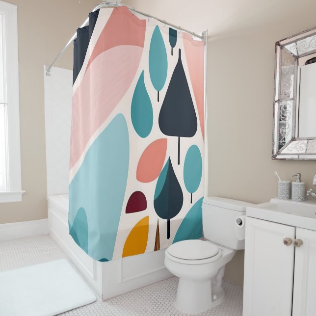 Moderner Duschvorhang aus dem Mittelalter (Beispiel)