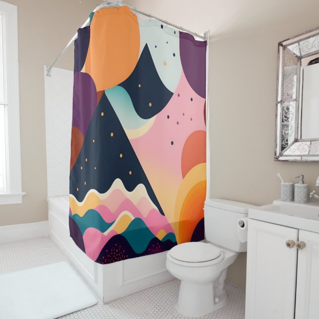 Moderner Duschvorhang aus dem Mittelalter (Beispiel)