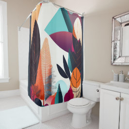 Moderner Duschvorhang aus dem Mittelalter - Aufzug