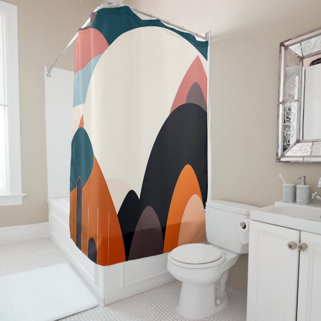 Moderner Duschvorhang aus dem Mittelalter - Aufzug (Beispiel)