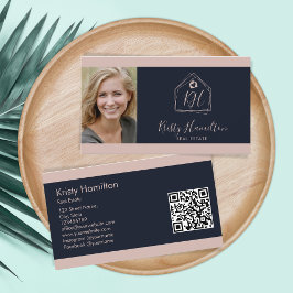 Moderner Echtes Anwesen Beruflicher QR-Code für Na Visitenkarte