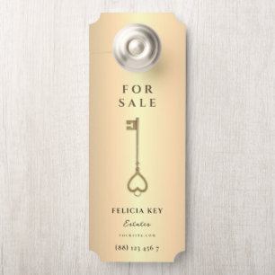 Moderner Echtzeit-Anwesen-Agent QR-Frontschutzbüge Türanhänger