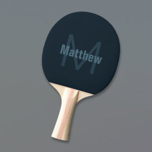 Moderner editierbarer Name Tischtennis Schläger