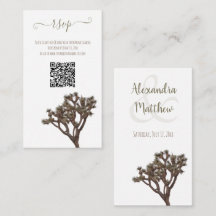 Moderner einfacher, eleganter Joshua Tree QR Code