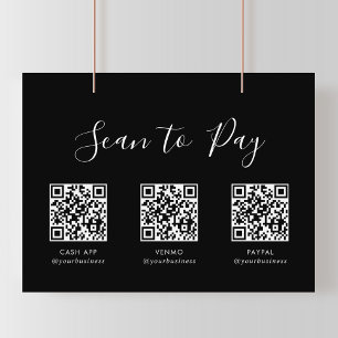 Moderner einfacher formaler QR-Scan zur Zahlung vo