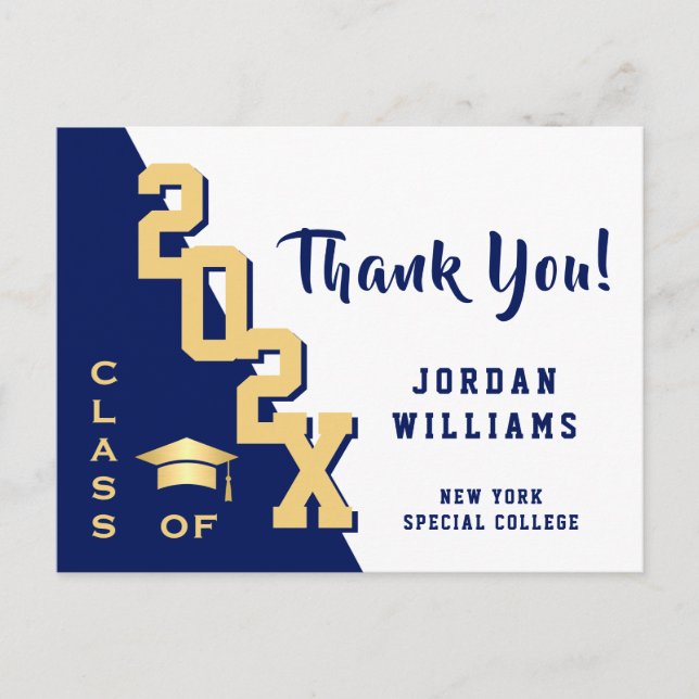 Moderner einfacher Minimalistischer Abschluss Viel Postkarte (Vorderseite)