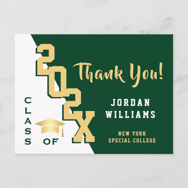 Moderner einfacher Minimalistischer Abschluss Viel Postkarte (Vorderseite)