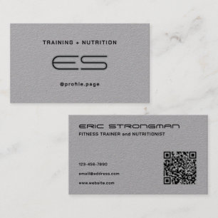 Moderner, einfacher minimalistischer Fitness-Train Visitenkarte