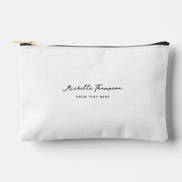 Moderner, einfacher Minimalistischer Name Zubehörtasche