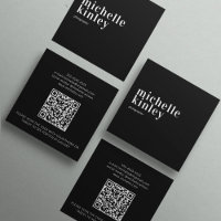 Moderner, einfacher QR-Code, persönlicher Schwarz