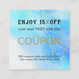 Moderner einfacher Salon-Rabattcoupon Rabattkarte