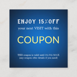 Moderner einfacher Salon-Rabattcoupon Rabattkarte