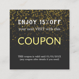 Moderner einfacher Salon-Rabattcoupon Rabattkarte
