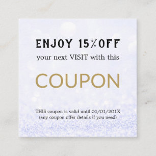 Moderner einfacher Salon-Rabattcoupon Rabattkarte