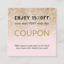 Moderner einfacher Salon-Rabattcoupon Rabattkarte