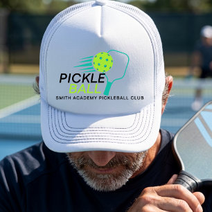 Moderner einfacher schwarzer grüner Pickleball-Spo Truckerkappe