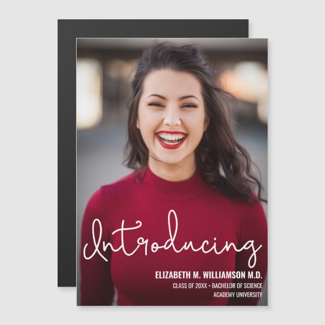 Moderner Einführungslehrer Magneteinladung (Vorne/Hinten)