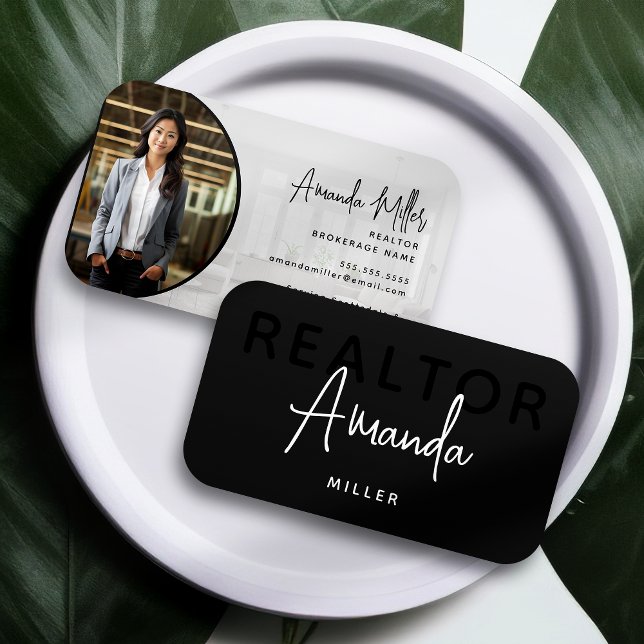 Moderner einzigartiger Realtor Broker Real Anwesen Visitenkarte (Von Creator hochgeladen)