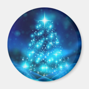 Moderner Electric Blue Christmas Tree mit Licht Magnet