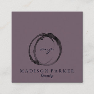 Moderner eleganter abstrakter Schönheits-Stylist Quadratische Visitenkarte