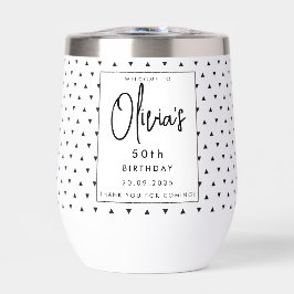 Moderner eleganter Black & White Persönlicher Name