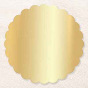 Moderner, eleganter Blank-Template-Glamour Gold Untersetzer
